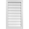 Ekena Millwork Vertical Surface Mount PVC Gable Vnt: Non-Functional, w/2"W x 1-1/2"H, Brickmould Frame, 18"W x 30"H GVPVE18X3002SN - alternate 1